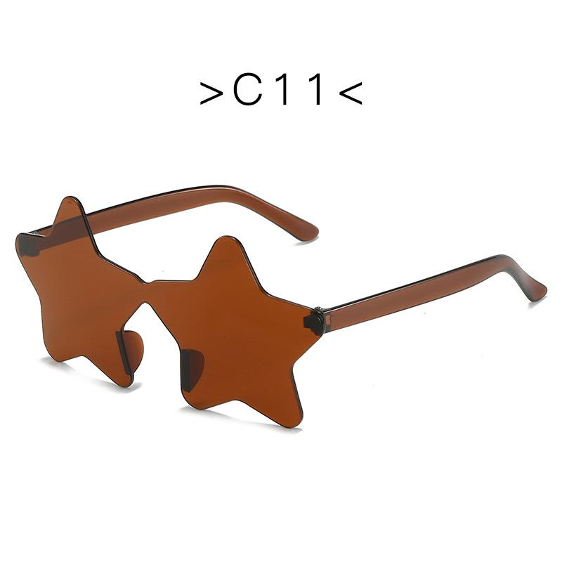 Nowe Modne Kolorowe Damskie Okulary Przeciwsłoneczne w Kształcie Gwiazd Vintage Cukierkowy Kolor Damskie Okulary Przeciwsłoneczne Zabawny Prezent na Halloween Okulary Party