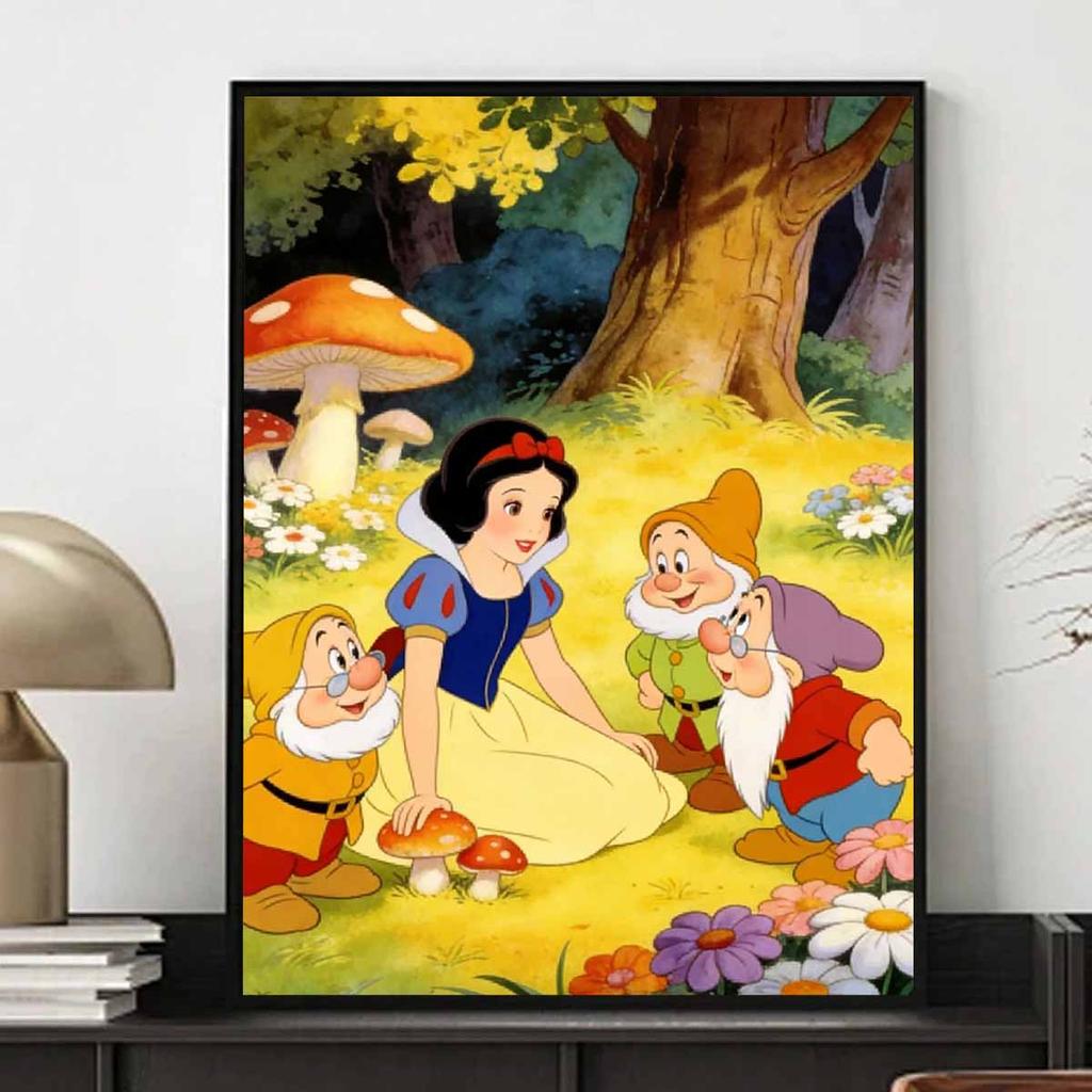 Disney Snow White and the Seven Dwarfs Diamond Painting Handmade Diy Mosaic Art Painting Kit Home Decoration