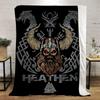3D-Wikinger-Piraten-Decken, modische Wikinger-Tattoo-Decke, Zuhause, Urlaub, Freizeitdecke, Sofa, Reise, Büro, modische Überwurfdecke