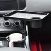 Vehicle-Mounted Multifunctional Water Cup Holder Tray Black Adjustable Cup Holder Dining Plate Expandable Bracket Storage Space-Saving