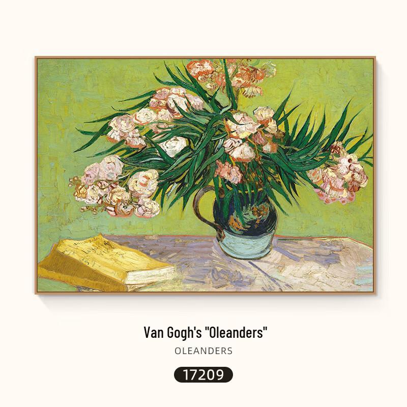 Framed European Oleander Canvas Art