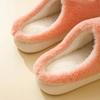 Rainbow Fluffy Cotton Slippers Autumn and Winter Thick-soled Fluffy Slippers Women's Home Use Couple Warm and Velvet Cotton Slippers