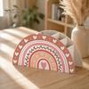 Back to School Stationery Supplies Wooden Rainbow Pencil Holder, Cute Desk Organizer, Office Art Supply Classroom Organizer for Kids, Teacher