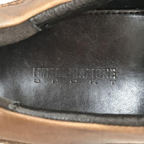 IMMAGINAZIONE leather straight tip shoes 26.5 brown Made in Japan(USED)