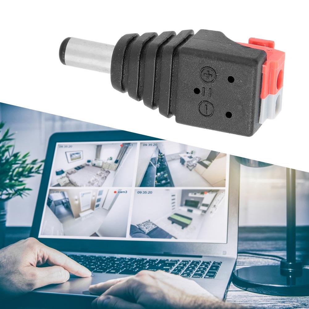 20Pcs 5.5x2.1mm Male Plug Pressure Adapter DC Power Connector