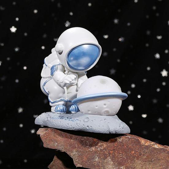 Rechargeable LED Spaceman Planet Kids Bedroom Bedside Nursery Table Lamp Home Decoration