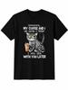 Cat Coffee Graphic Tee, Shhh My Coffee And I Are Having A Moment Shirt, Funny Pe