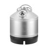 Butoi de curățare, Kit de curățare linie butoi de 6,5L cu conexiune cu cuplor D și bază de cauciuc, Curățător linii bere Folosit pentru curățarea liniilor de bere, Oțel inoxidabil 304