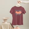AF MERCH Farm Tractor Printed Round Neck T-Shirt Black White Navy