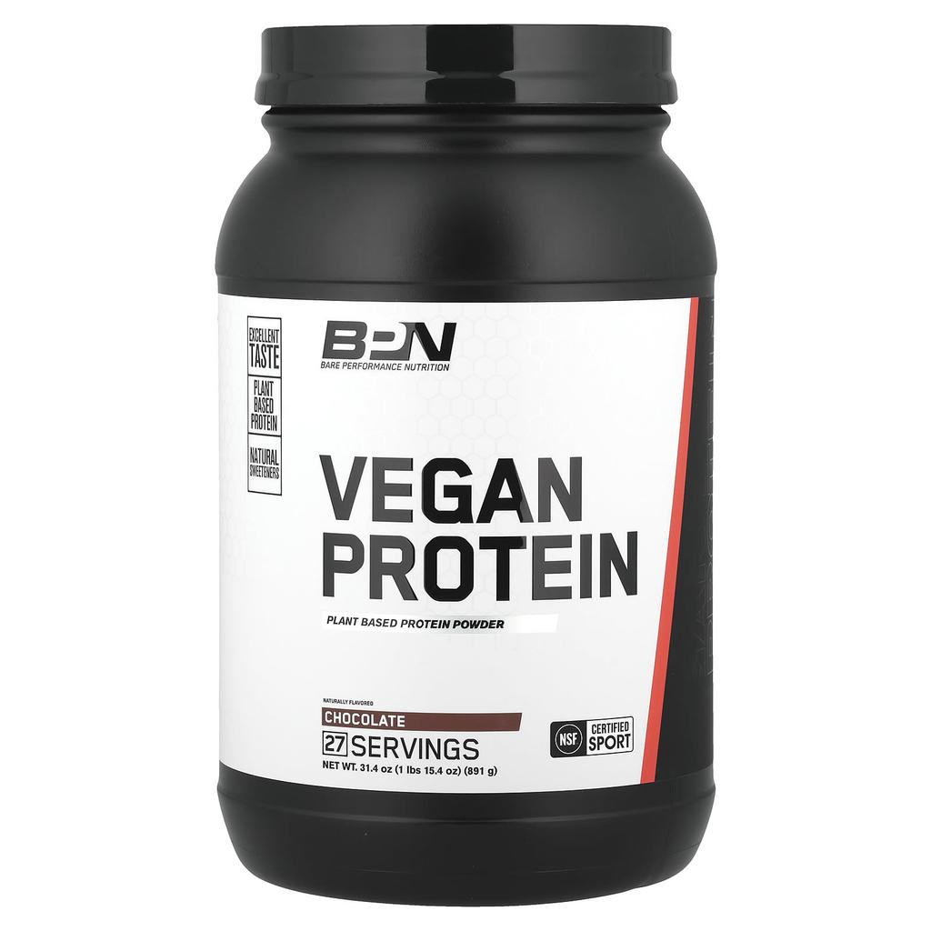 Vegan Protein Powder, Chocolate Flavor, 891G(1Lbs 15.4Oz)