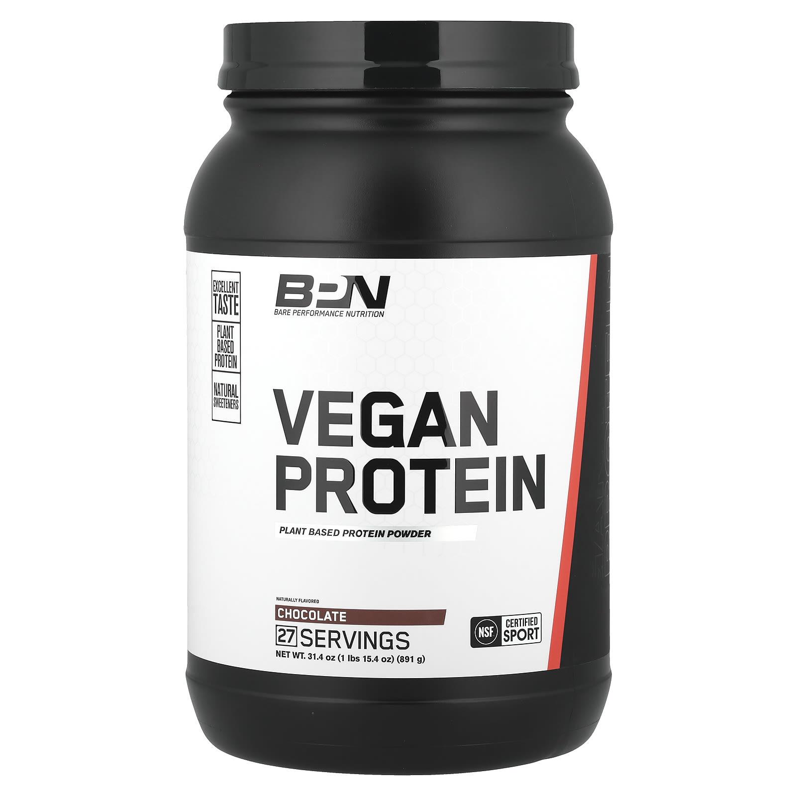 

Vegan Protein Powder, Chocolate Flavor, 891G(1Lbs 15.4Oz)