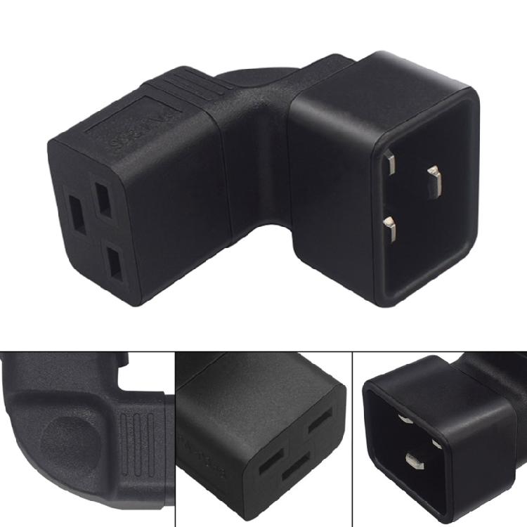 Power Converter IEC320 C20 to C19 Connector Male to Female Socket Converter