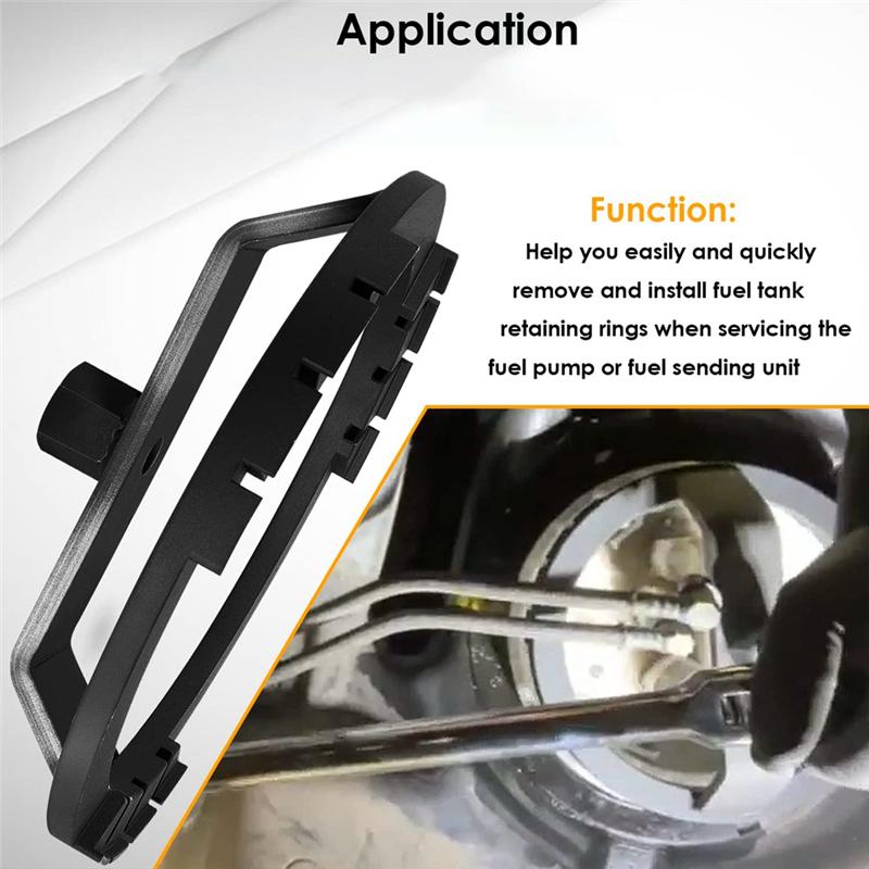 A16P-Fuel Tank Lid Wrench Fuel Pump Sender Ring Tool Set For Toyota For Lexus Corolla Tacoma Land Cruiser Yaris S RX330 RX350