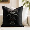 Metal Band DDissectionS Cushion Cover Eco Linen Pillow Case DoubleSided Print Breathable Durable Zipper Home Decor Gift
