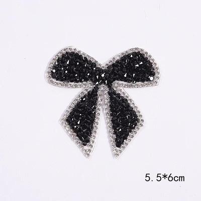 1 peça Adesivo Colorido de Laço de Nó Strass Patches Termocolantes para Roupas Decalque Patches para Jaquetas