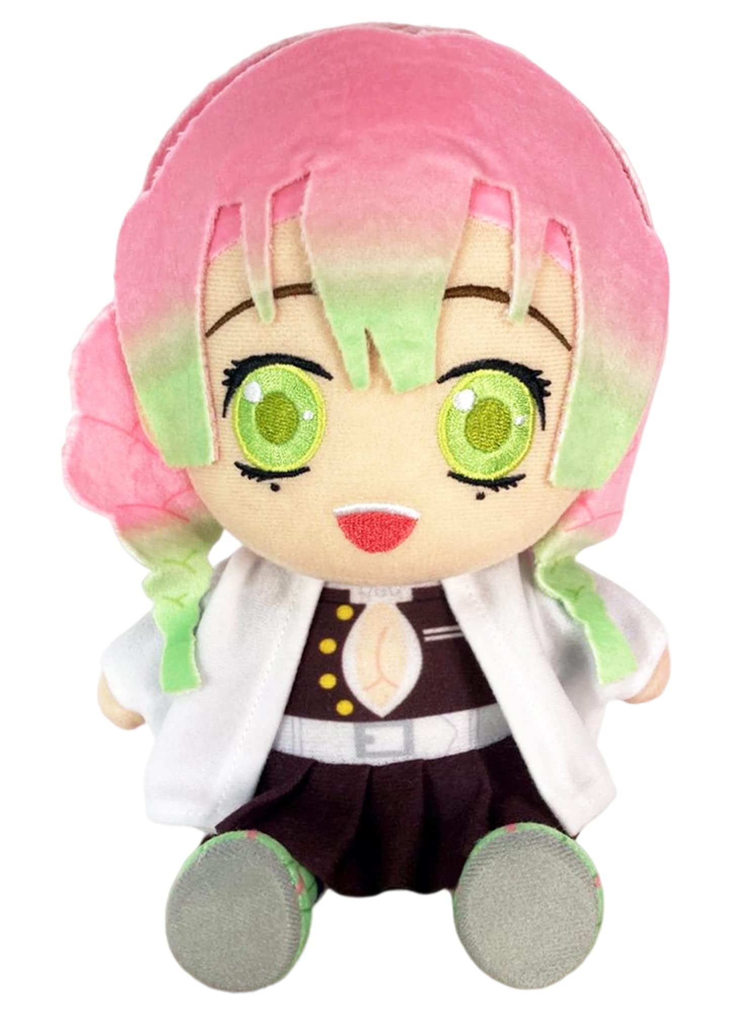 

Great Eastern Entertainment Demon Slayer: Kimetsu no Yaiba Mitsuri Kanroji Sitting Plush Toy, 7 Tall