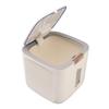 Rice Storage Container 22.0lb Capacity Food Grade PP Thickened Sealed Grain Storage Barrel with Measuring Cup and Lid