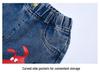 Girls' Cartoon Jeans - Spring/Autumn, Korean Style Loose Fit, Wide-Leg Trousers for Kids
