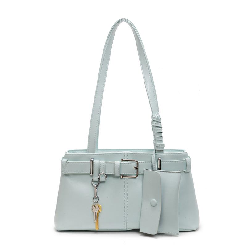 Niche Silver Underarm Bag Women's Spring and Summer New Trendy Fashion Handbag Simple and Versatile Shoulder Bag