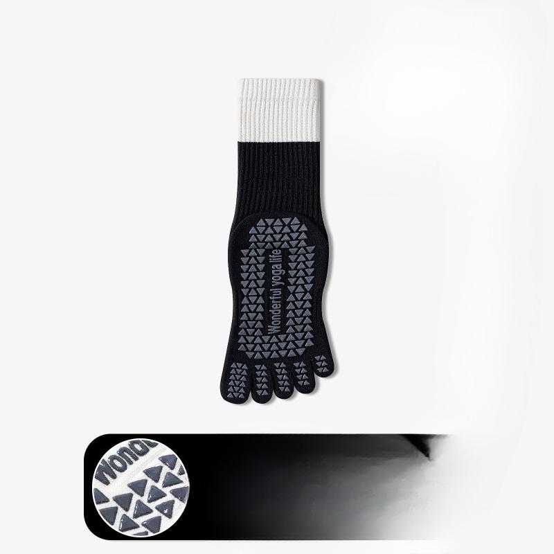 Yoga Five-finger Socks, Children's Professional Fitness Exercise, Dance, Rope Skipping, Home Pilates, Split-toe Five-toe Long Stockings