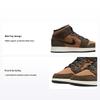 Air 1 Mid SE GS Earth Tone Dětské tenisky Hnědá Tmavě čokoládová Karmínově blissful DC7248-200