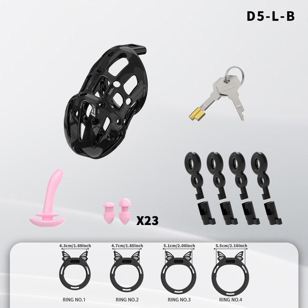 Male Chastity Cage with Wings and Bows Sissy Chastity Device for Man Penis Bondage Sex Toys Lightweight Penis Cage