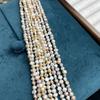 1Strand Natural Multi-color Baroque Freshwater Pearl Strand 36cm 4-5mm Irregular Loose Pearls for DIY Jewelry Making Bracelet Necklace Crafts Supplies