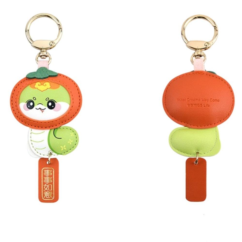 Creative Snake Pendant Chinese Snake Keyring Decoration Snake Year Keychain  Party