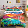 Vibrant Canyon with River. Bedding Sets Duvet Cover Sets Duvet Covers Pillowcases(1 * Duvet Cover 2 * Pillowcases Without Duvet Insert)