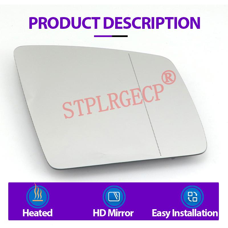 Stplrgecp Passenger Driver Side Left or Right Door Side Heated Wing Mirror Glass Lens for Mercedes-Benz X166 W463 W251 W166 X164