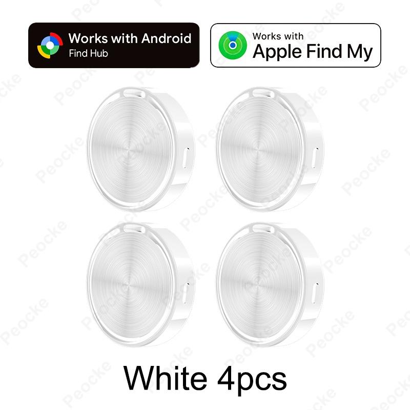 Dual System AirTag Alternative Anti-Lost Bluetooth GPS Tracker Smart Location Tag Works with Apple Find My Google Find Hub