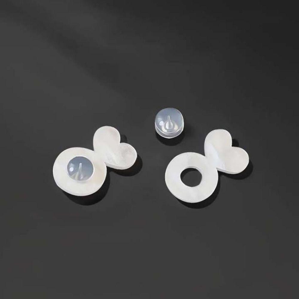 60-80Pcs Heart Supportive Earrings Lifters Rabbit Shape Ear Plug Blocked Caps Earring Support
