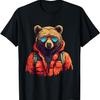 Bear Sunglass Wildlife Animal Art Nature Forest T-Shirt