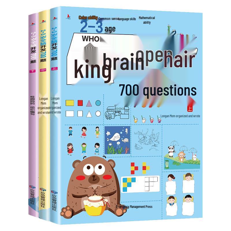Early Learning Whole Brain Development Thinking Game Book Set