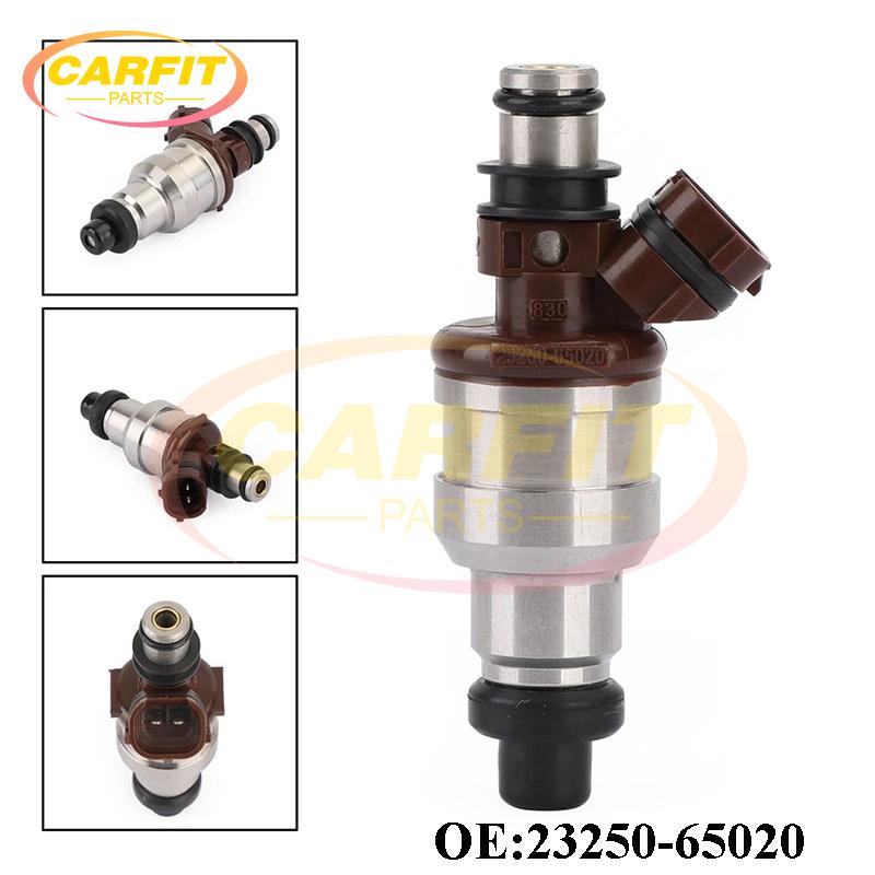6PCS OEM 23250-65020 2325065020 23209-65020 2320965020 Fuel Injectors For 1989-1995 Toyota 4Runner Pickup T100 3VZE 3.0L V6