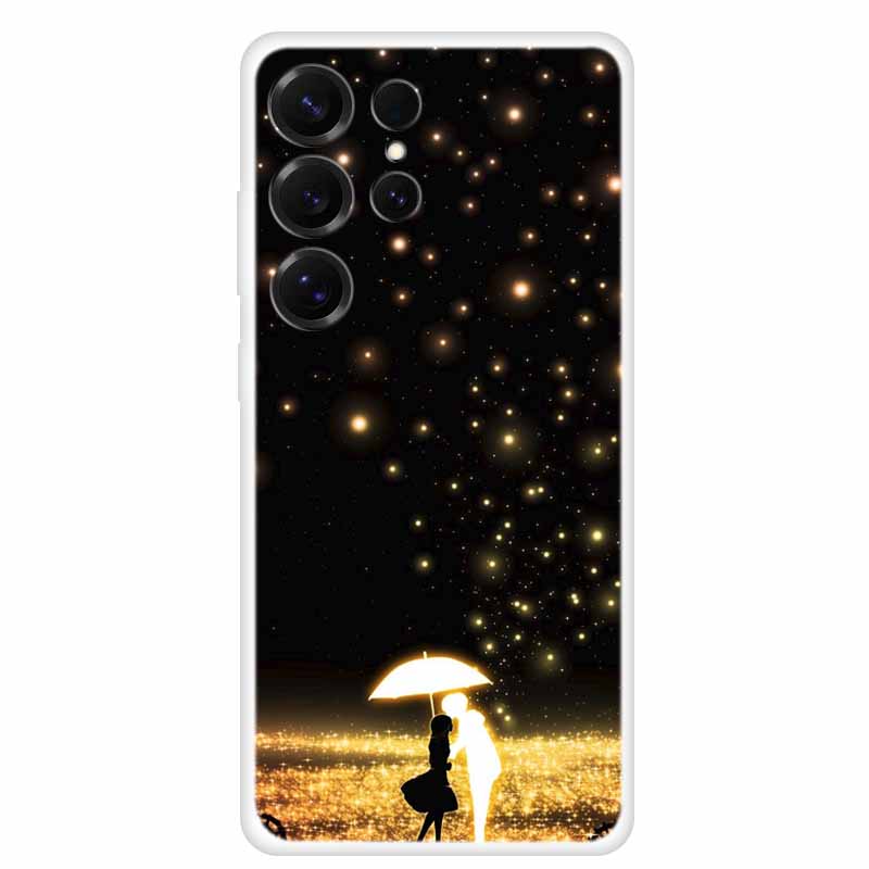 Capa For Samsung Galaxy S26 Ultra Phone Case Clear Soft TPU Silicone Cover for S 26 Ultra Transparent Funda Cartoon Painted Para