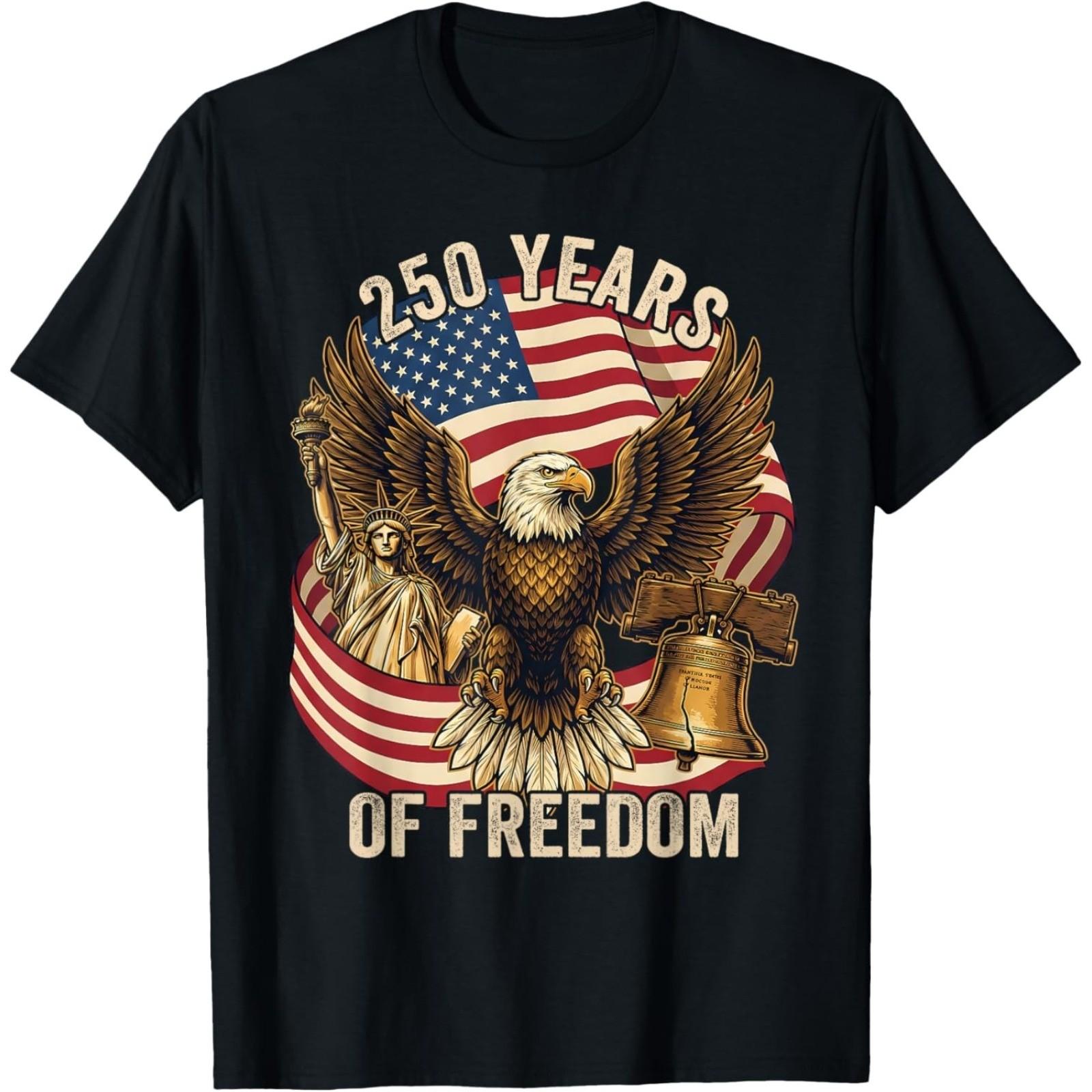 250 Years American 1776-2026 250th Birthday 250th USA T-Shirt S