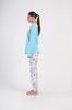 Women's Cotton Pajama Set with Long Pants Button-Up XL Vienetta Comfortable