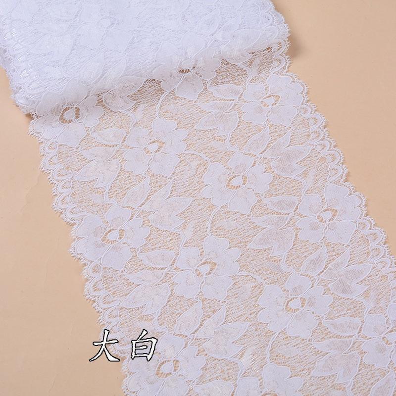 1 yard elastická krajková lemovací stuha pro šití Spandex Nylon 16cm Pletené doplňky Sukně Spodní prádlo Oblečení Doplňky