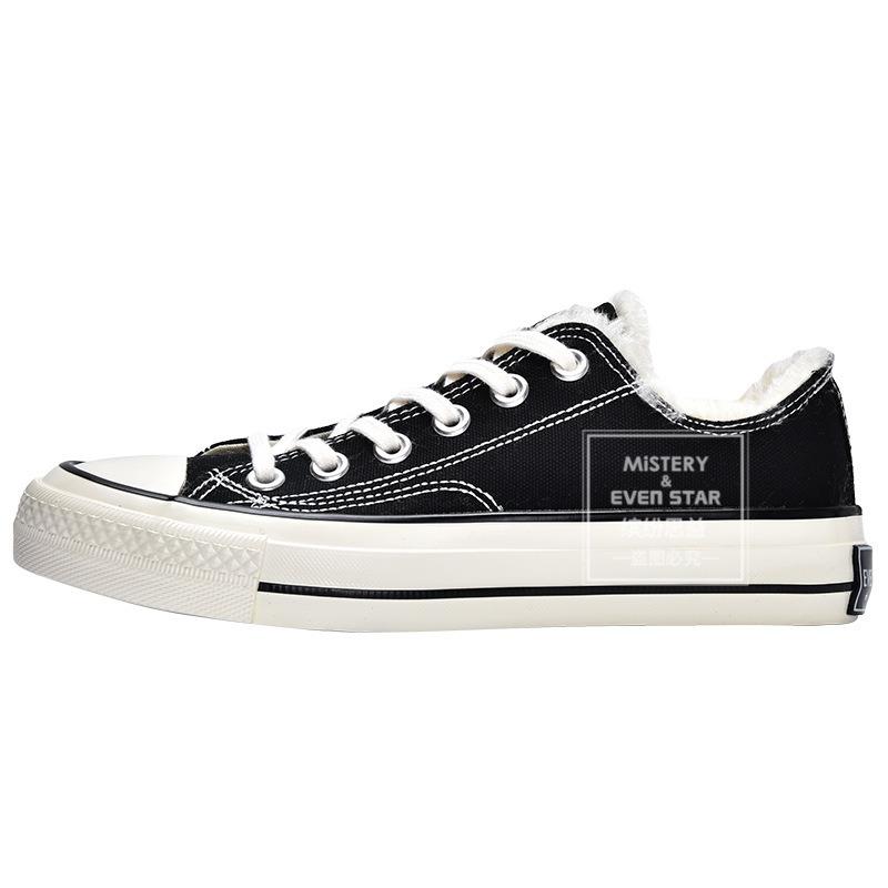 New Products Are On Sale In Autumn and Winter, New Retro Cotton Shoes, Women's Velvet Low-top Canvas Shoes