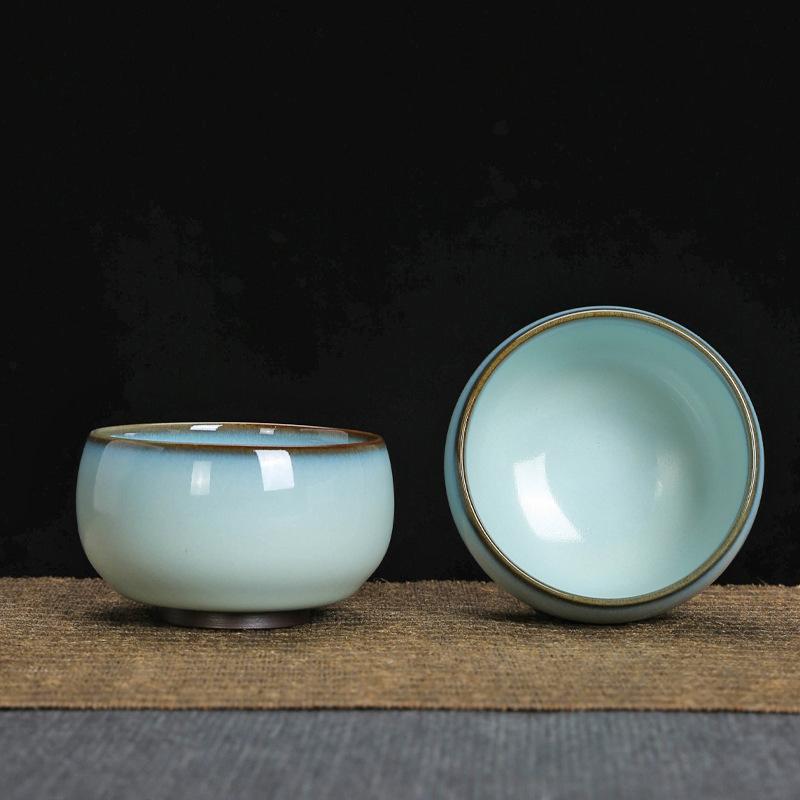 ברזל גלגל רשמי טיאנקינג קרמיקה קונג פו סט תה טעימה אישית ג'ון קילן סגנון סיני ג'יאן מאסטר כוס