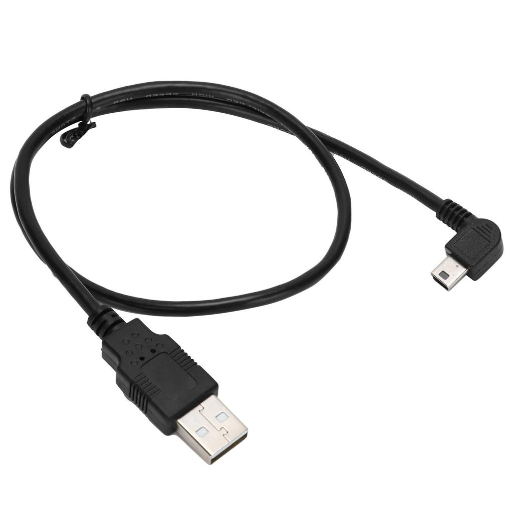 USBA To Mini USBB Cable Male To Male Elbow Left Angle Power Supply Charge Cord for PC