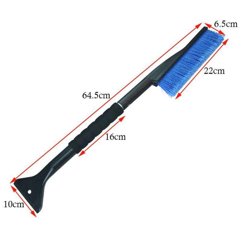 Car Ice Scraper Snow Brush, 2 In 1 Car Cleaning Brush, Snow Brush, Car Snow Brush, Retractable Winter Snow Brush with Non-Slip Foam Handle