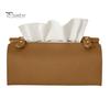 Space Saving Storage Box Faux Leather Tissue Box, Minimalist Napkin Holder for Living Multipurpose Organizer Room Desk, Decorative Dispenser