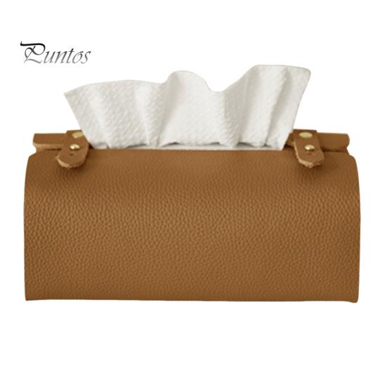 Space Saving Storage Box Faux Leather Tissue Box, Minimalist Napkin Holder for Living Multipurpose Organizer Room Desk, Decorative Dispenser