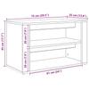Shoe Rack Artisan Oak 75 x 35 x 45 cm Wood Based Material