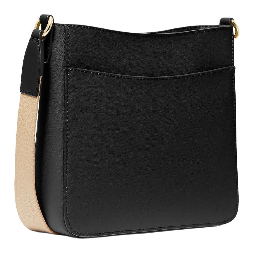 Michael Kors MK Jet Set Travel Coated Canvas Small Crossbody Bag With Gold Hardware Women Bags Black 35S4GTVC5L-BLACK