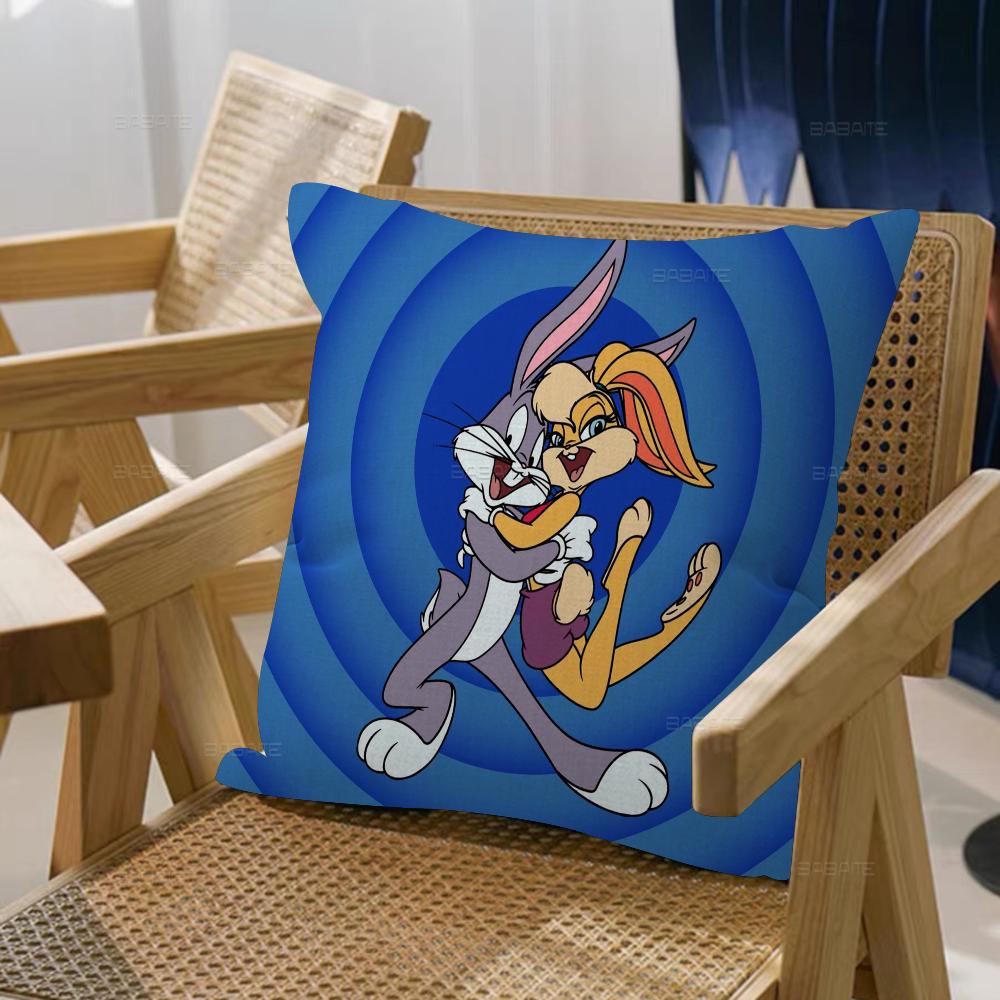 Bunny Funny Cute Rabbit Cartoon Pillowcase toon Gift Cushion Cover Bedroom Home Sofa Chair Seat Decor pillow case