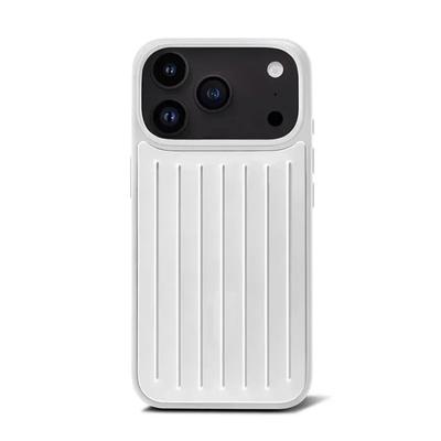 Husă INS de Lux cu Striații Ondulate 3D Pentru Bagaje RIMOWA Carcasă de Telefon din Aliaj de Aluminiu Pentru iPhone 17 Pro Max 16 15 14 13 Husa de Protecție Anti-cădere