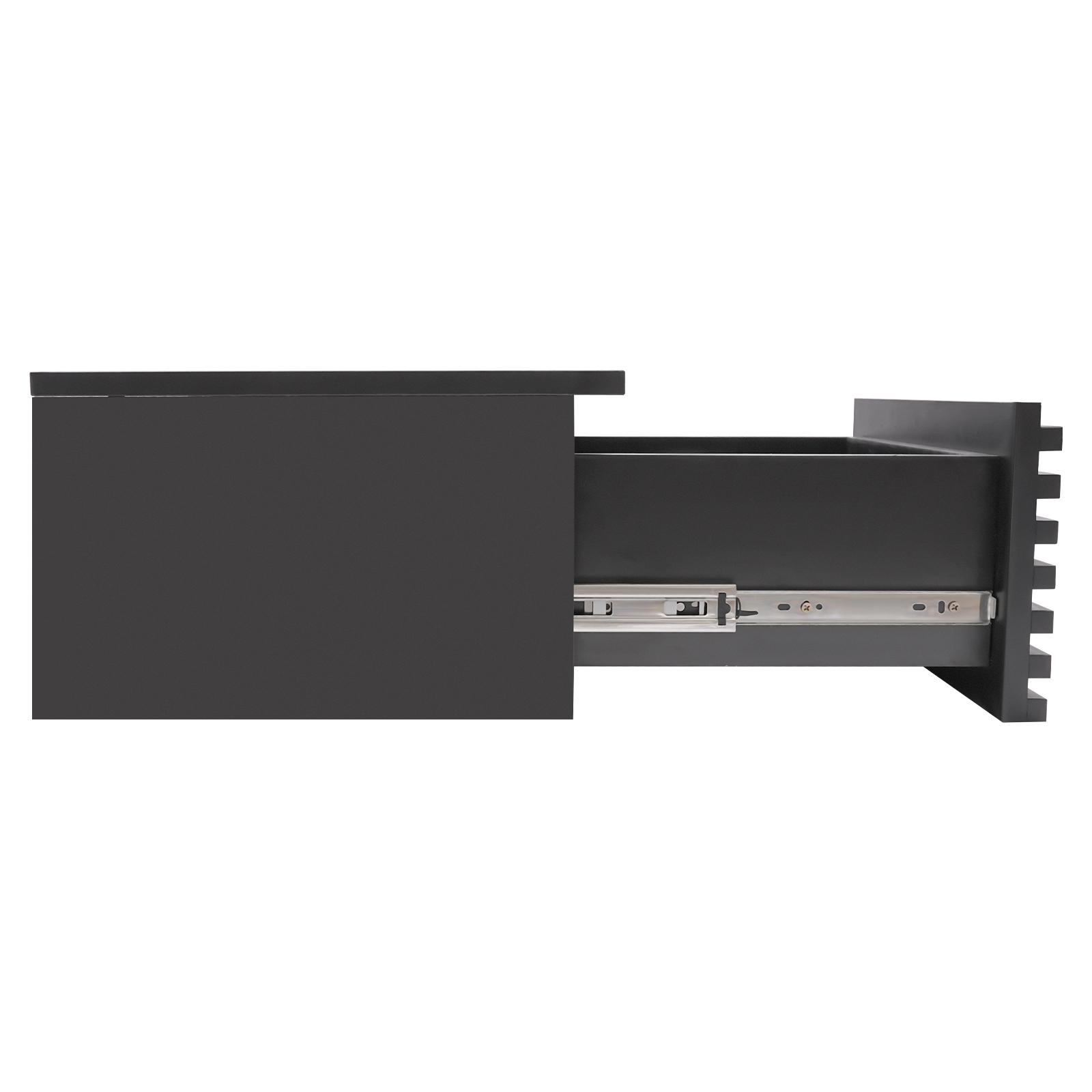 

Настенный стол, Настенный стол с выдвижным ящиком, Настенный органайзер для дома, офиса, прихожей, студенческого общежития чёрный